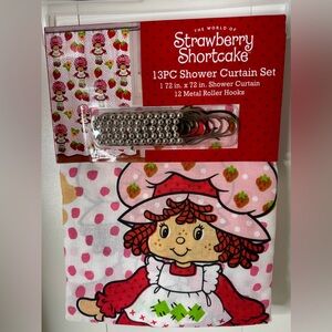 Strawberry Shortcake 13 Piece Shower Curtain Set NWT
